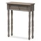 Baxton Studio Noemie Country Cottage Farmhouse Brown Finished 1-Drawer Console Table 146-8183 - alternate 1